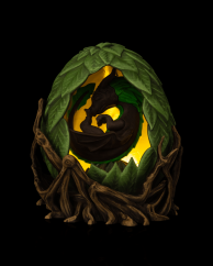 Stolní Lampa "Dračí Vejce - Wildroot" ✨