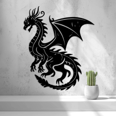 Nástěnná Dekorace (Wall Art) – "Mytologický Drak"