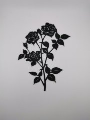 Nástěnná Dekorace (Wall Art) – "Elegantní Růže"