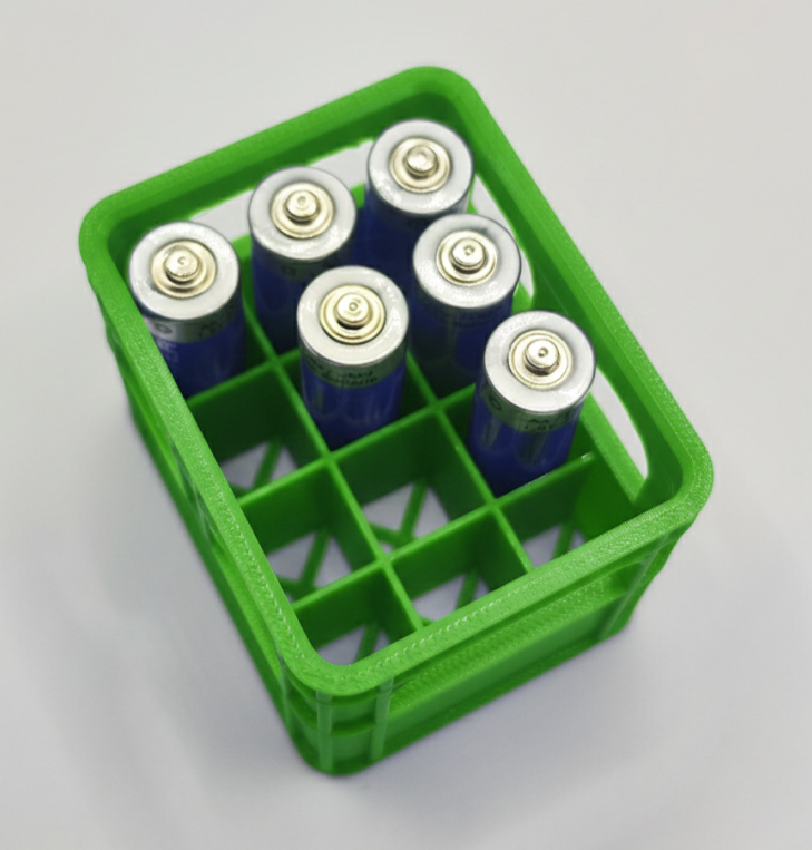 AA battery organiser - green
