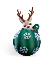 Lying Reindeer Christmas Ornament WB 1 43300da3be