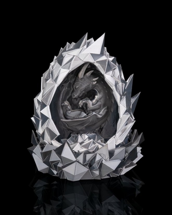 Stolná Lampa "Dračie Vajce - Ironscale"