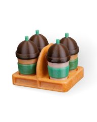 Sada Magnetek (4 ks) – "Mini Bubble Tea s Držákem"