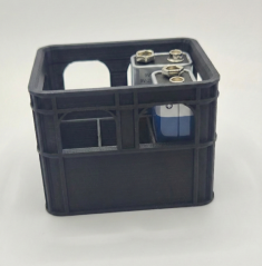 Organizér na 9V baterie - Černý