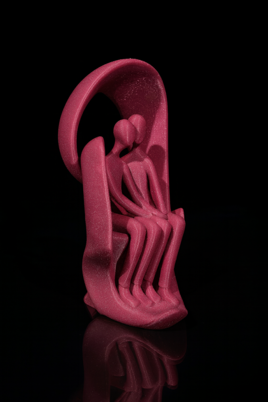 Zamilované sousoší - Kouzelná růže - Velikost: Mini