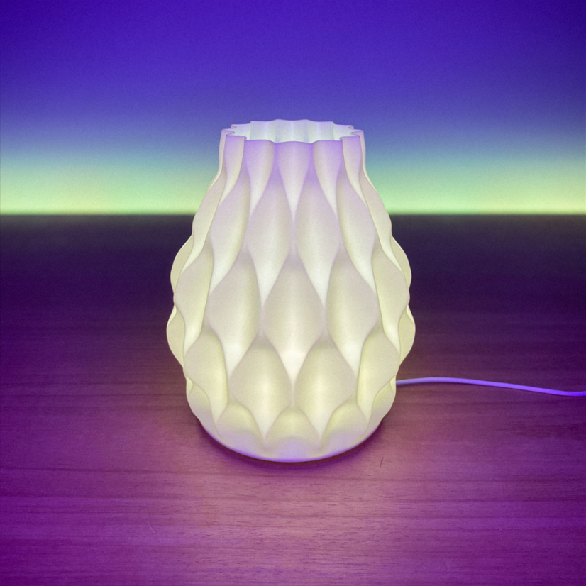 RGB LED Lampička - Riva (krémová biela)