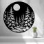 Nástěnná Dekorace (Wall Art) – "Les pod Měsícem"