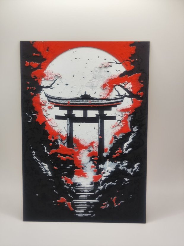 Brána Torii na stenu