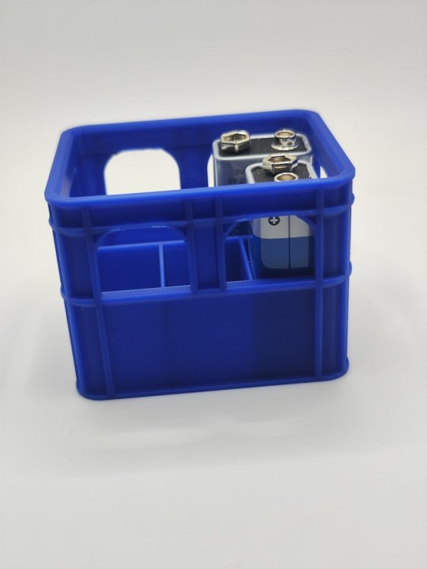 Organizér na 9V batérie - modrý