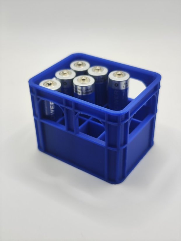 Organizér na AA batérie - modrý