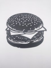 Nástěnná Dekorace (Wall Art) – "Šťavnatý Burger"