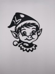 Nástěnná Dekorace (Wall Art) – "Vánoční Skřítek"