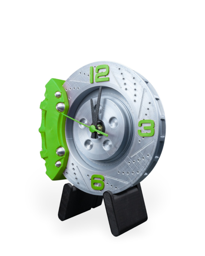 Hodiny - Brzdový kotouč (Zelená)