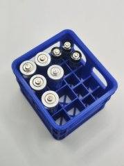Organizér na baterie COMBO (AA + AAA) - Modrý