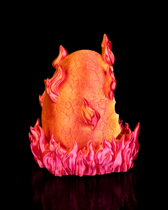 Stolná Lampa "Dračie Vajce - Flameborn"