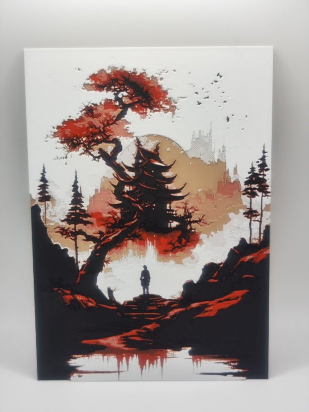 Japonská scenéria na stenu