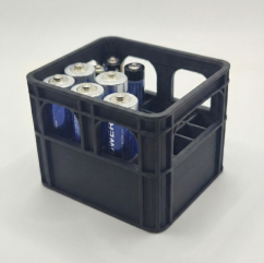 Organizér na baterie COMBO (AA + AAA) - Černý