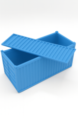 Organizér - Světle modrý lodní kontejner