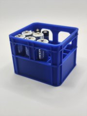 Organizér na baterie COMBO (AA + AAA) - Modrý