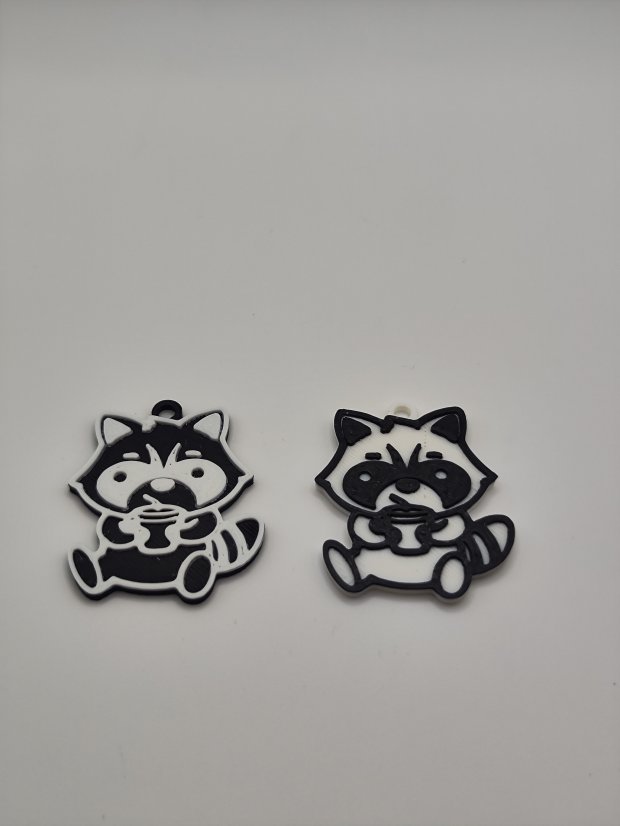 animal keyring - various types - Druh: Mýval s kávou