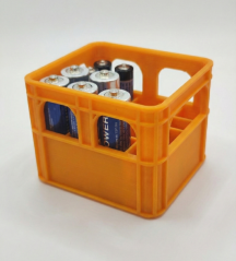 Organizér na baterie COMBO (AA + AAA) - Oranžový