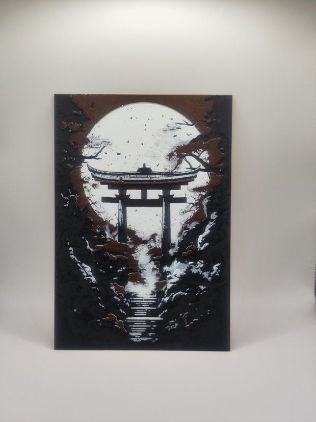 Brána Torii na stenu