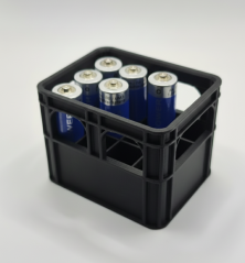 Organizér na AA batérie - černý