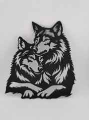 Nástěnná Dekorace (Wall Art) – "Vlčí Pár"