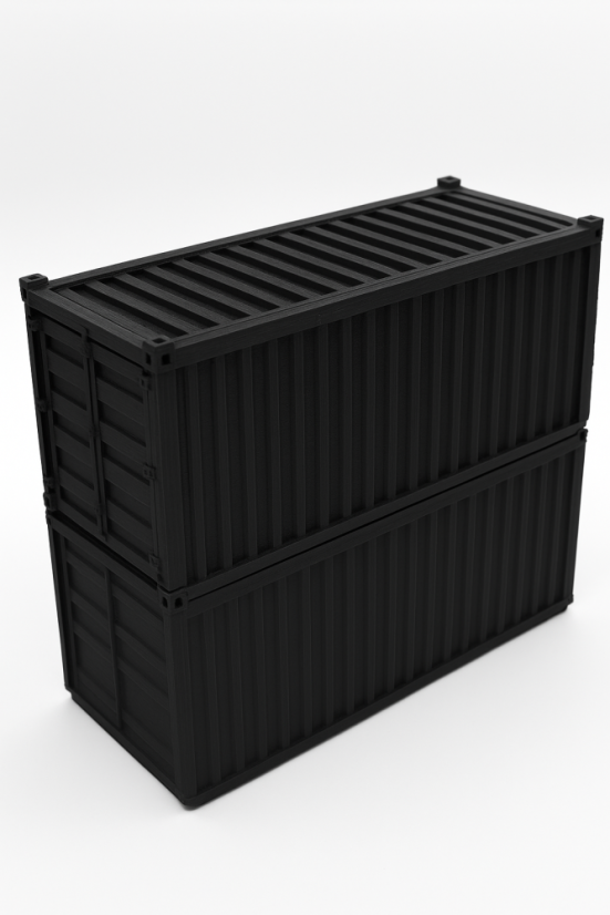 Organizér - Čierný lodní kontajner - Veľkosť: Mini