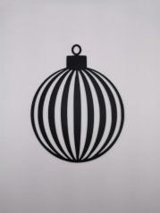 Nástěnná Dekorace (Wall Art) – "Vánoční Baňka"