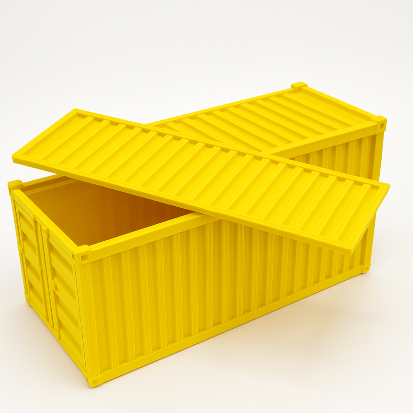 Organizér - Žltý lodní kontajner - Veľkosť: Mini