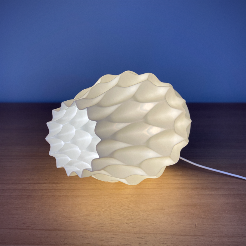 RGB LED Lampička - Riva (krémová biela)