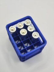 Organizér na AA batérie - modrý