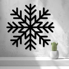 Nástěnná Dekorace (Wall Art) – "Zimní Vločka"