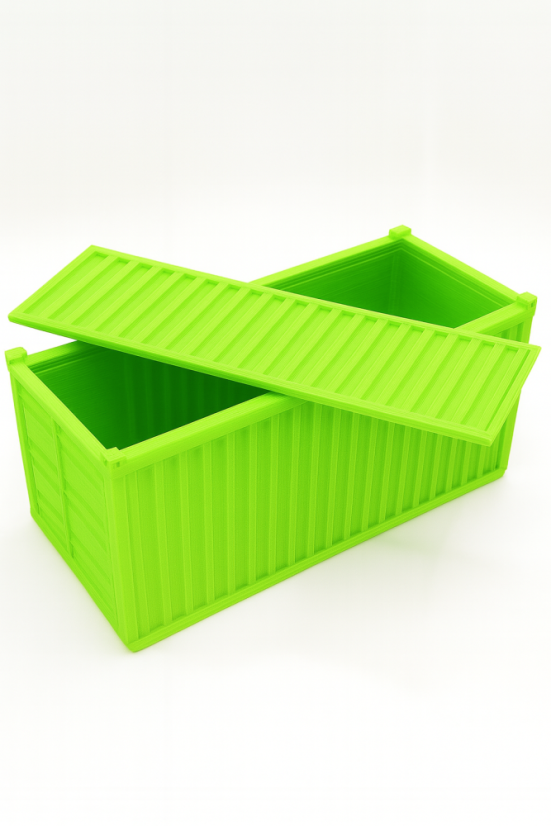 Organizér - Svetlozelený lodní kontajner - Veľkosť: Maxi