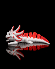 Velký pohyblivý axolotl - Velvet Cake