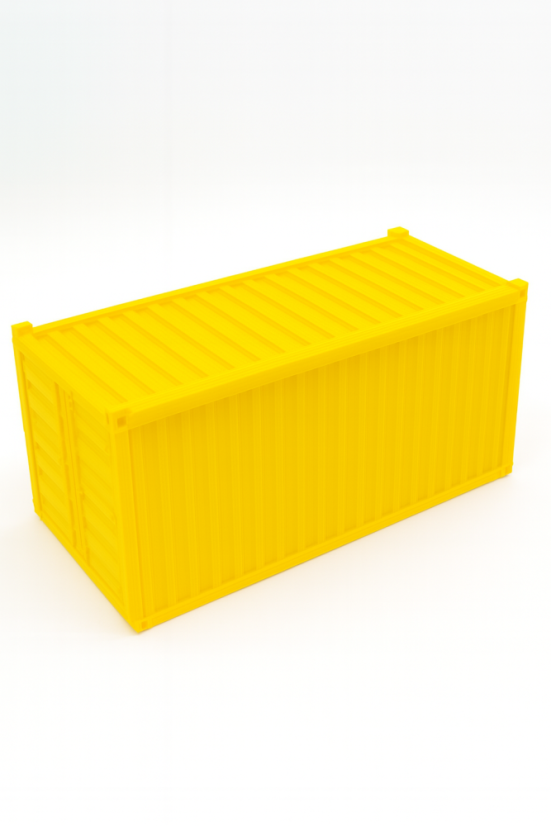 Organizér - Žltý lodní kontajner - Veľkosť: Mini