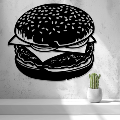 Nástěnná Dekorace (Wall Art) – "Šťavnatý Burger"