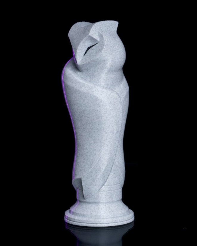 Minimalisticka sova - mramor