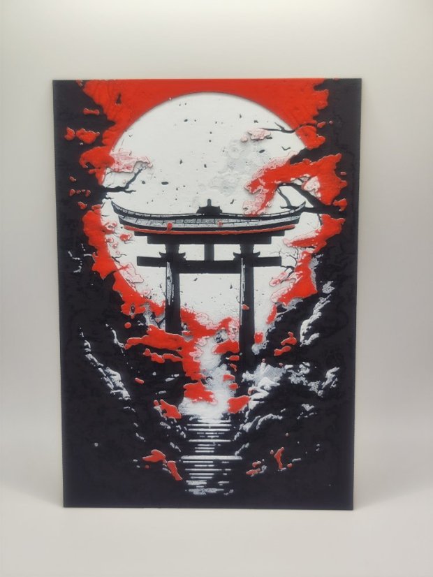 Brána Torii na stenu