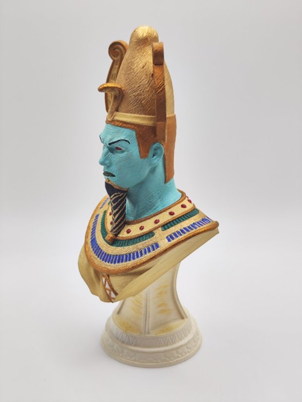 Busta Osirise – klasické egyptské barvy