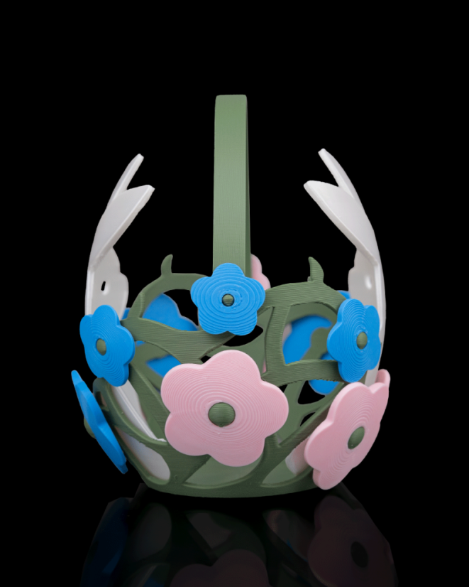 Jarný Košík "Zajkovia v Kvetoch"  (maxi)