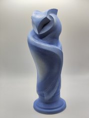Minimalistická sova - Ledová modrá