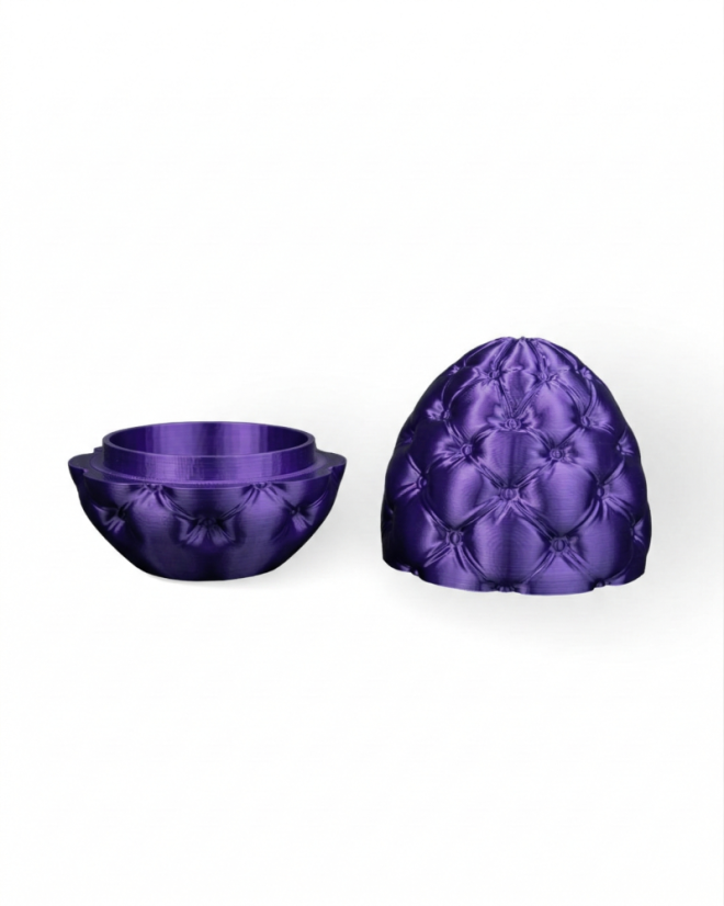 Luxusná dóza Polstrované vajce - Veľkosť: Standart