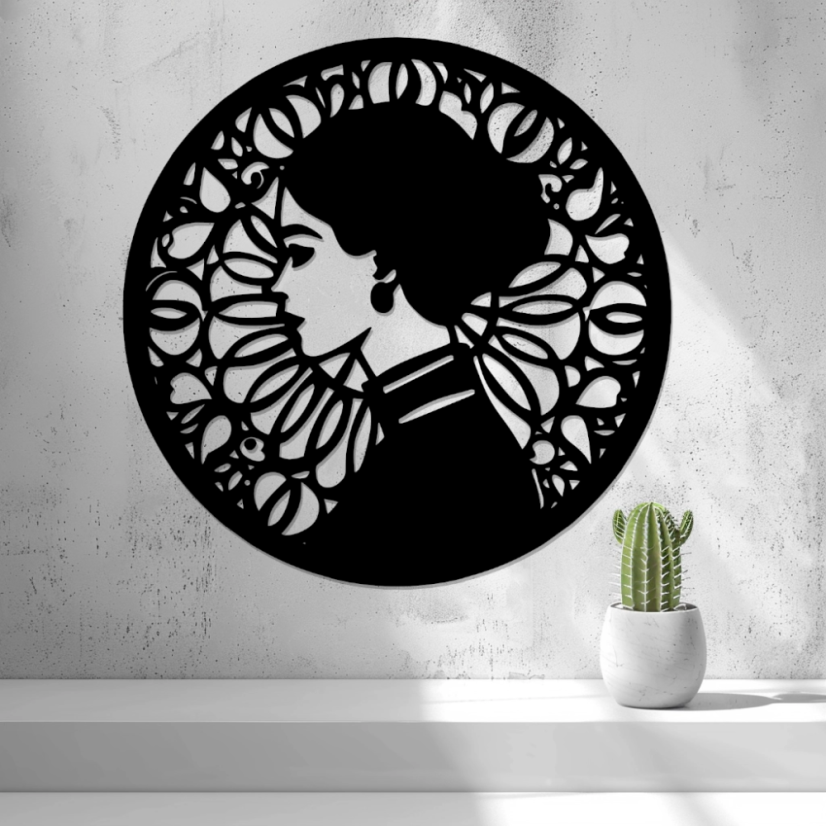 Nástěnná Dekorace (Wall Art) – "Elegantní Dáma"