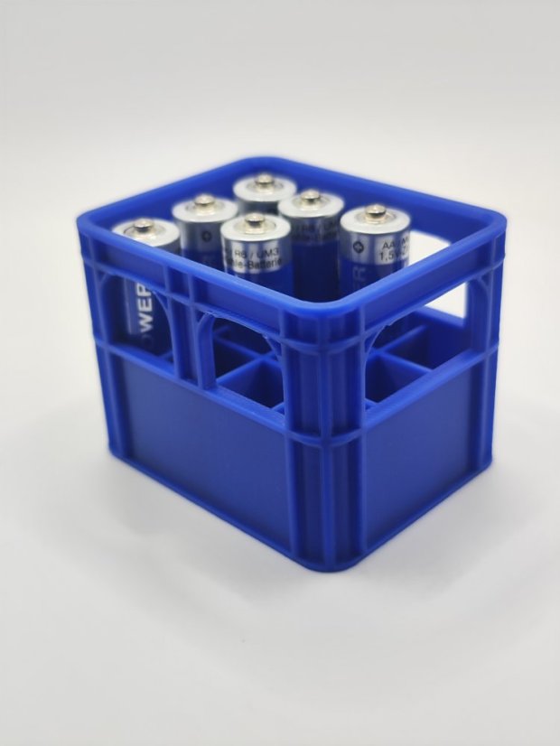 Organizér na AA batérie - modrý