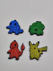 kľučenka pokemon - rôzne druhy