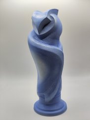 Minimalistická sova - Ľadová modrá
