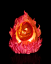 Stolná Lampa "Dračie Vajce - Flameborn"