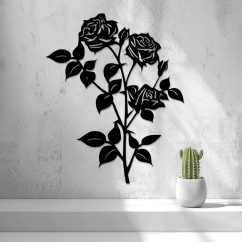 Nástěnná Dekorace (Wall Art) – "Elegantní Růže"